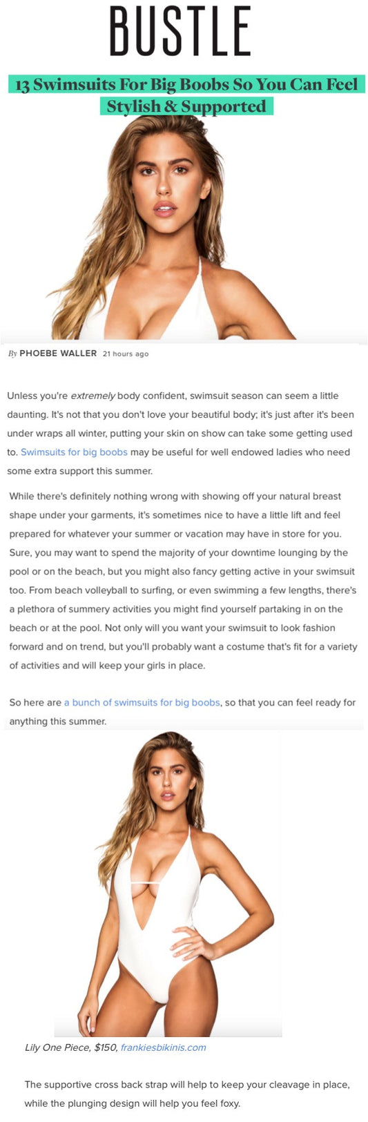 Best Swimsuit For Big Boobs by Bustle