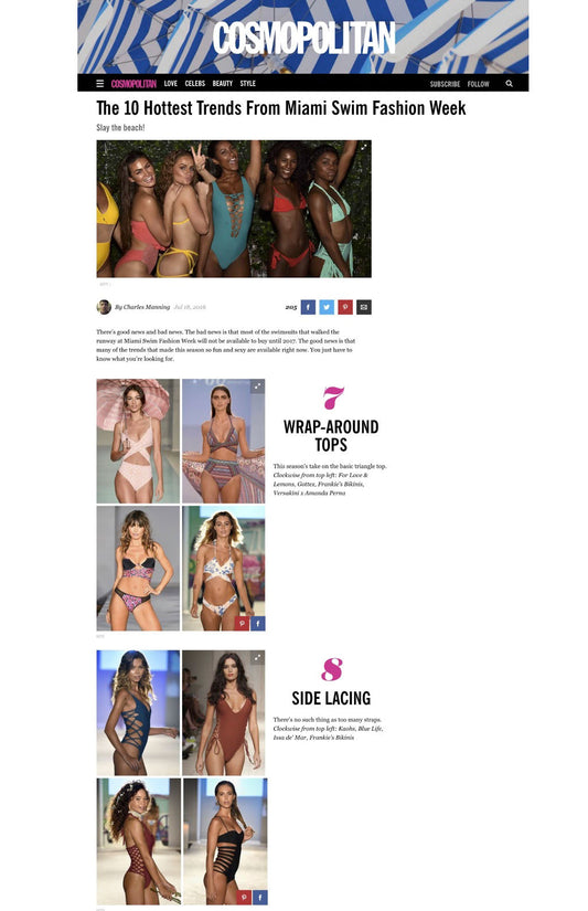 Cosmopolitans 10 Hottest Trends from Miami Swim Week