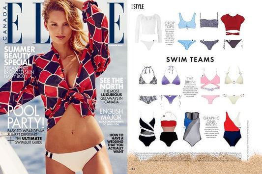Elle Canada Features the Greer Bikini in Cloud