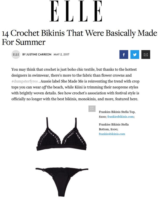 Elle Features The Crochet Bikini You NEED This Summer