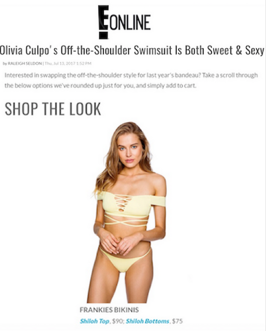 E! Online features Frankies Bikinis Shiloh Set