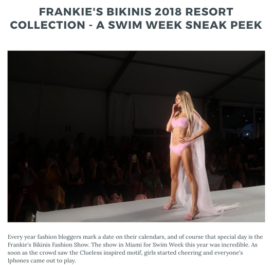Bikini Luxe Features Frankies Bikinis 2018 Resort Collection at Swim Week