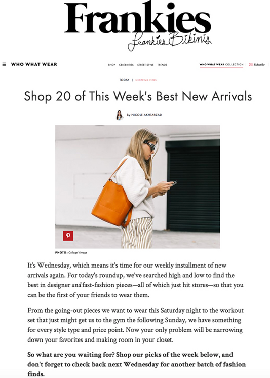 Who What Wear Features Frankies Bikinis Liv Set from the Midnight Rose Collection