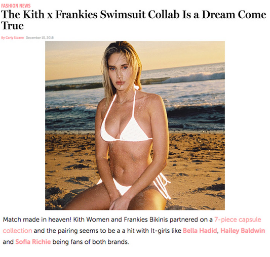Kith X Frankies Bikinis Swim Collab
