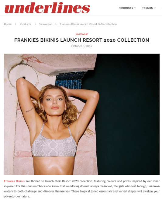 Frankies Bikinis launches the highly anticipated Resort 2020 collection