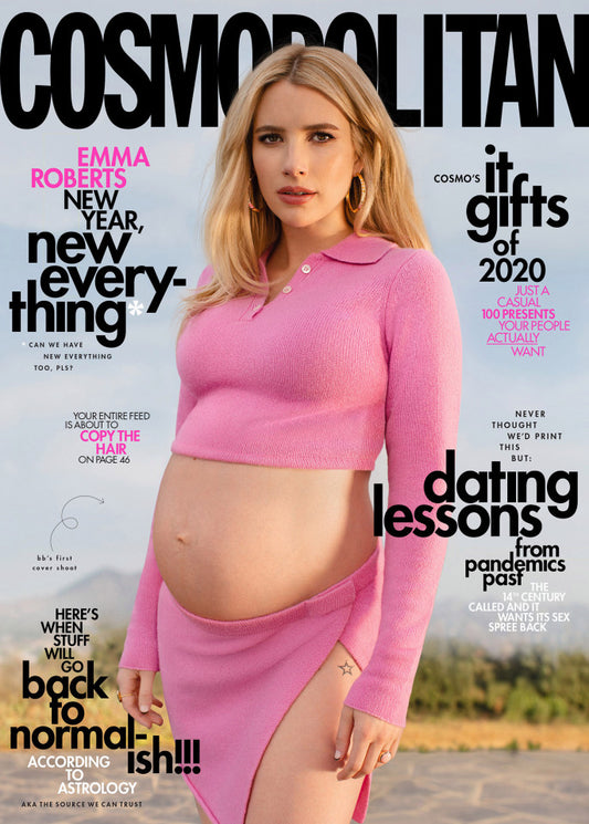 frankies bikinis emma roberts cosmopolitan cover