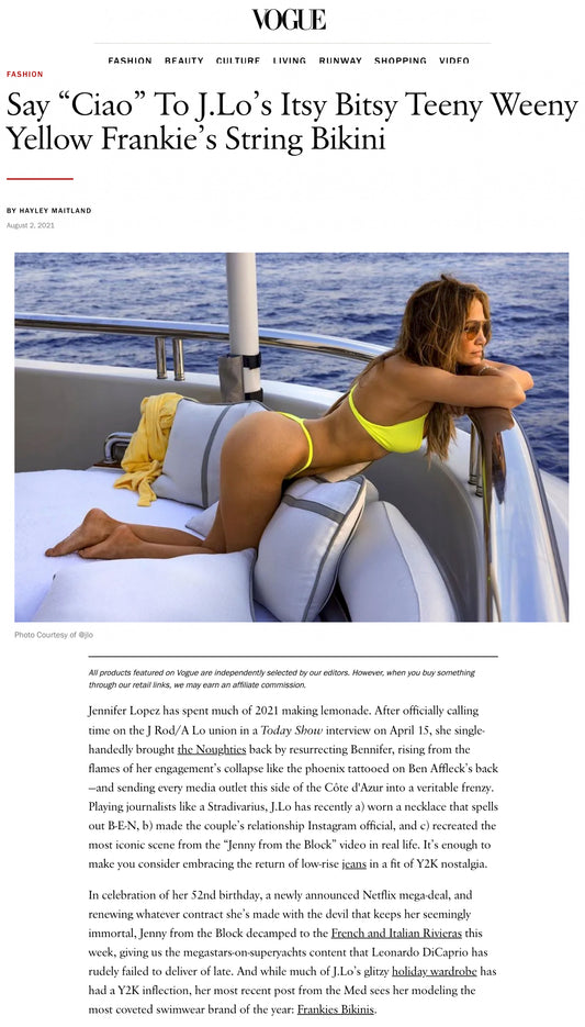 jennifer lopez yellow bikini
