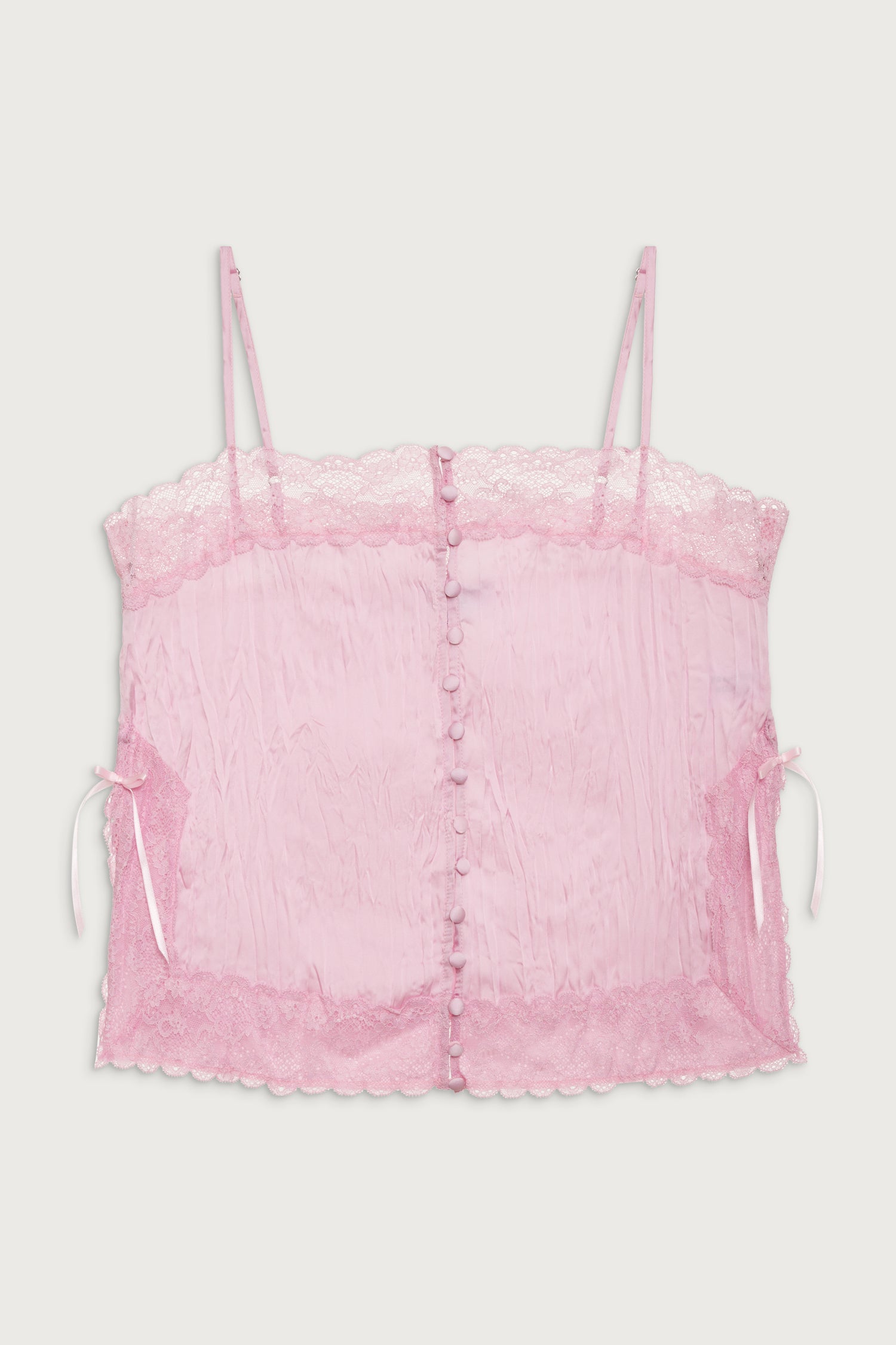 Besos Satin Camisole - French Rose