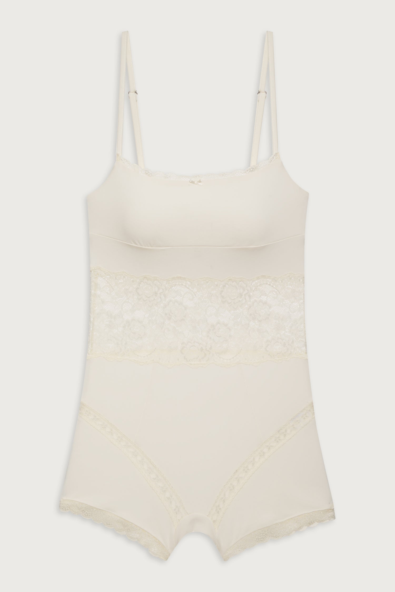 Whisper Lace Bodysuit  Porcelain
