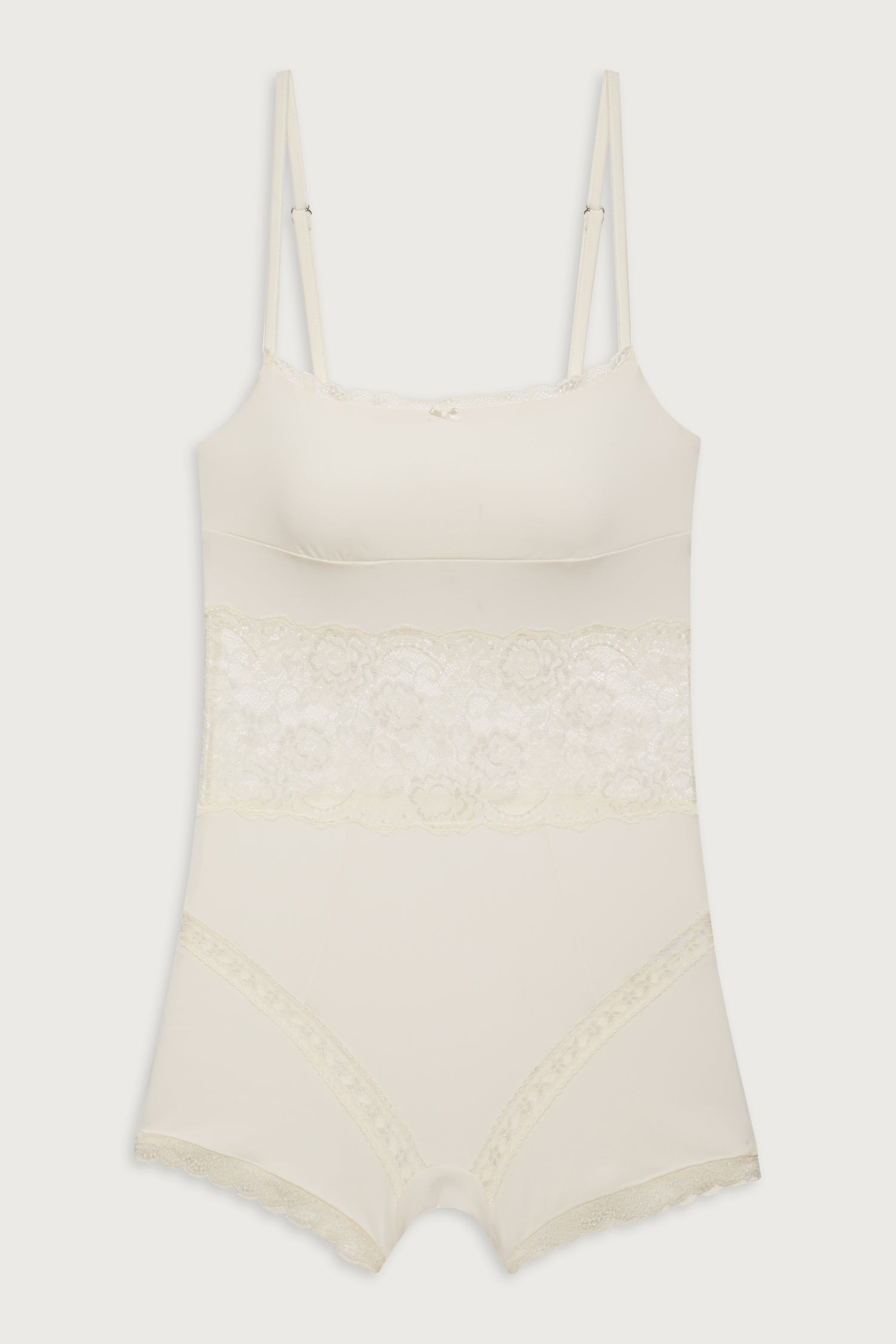 Whisper Lace Bodysuit - Porcelain