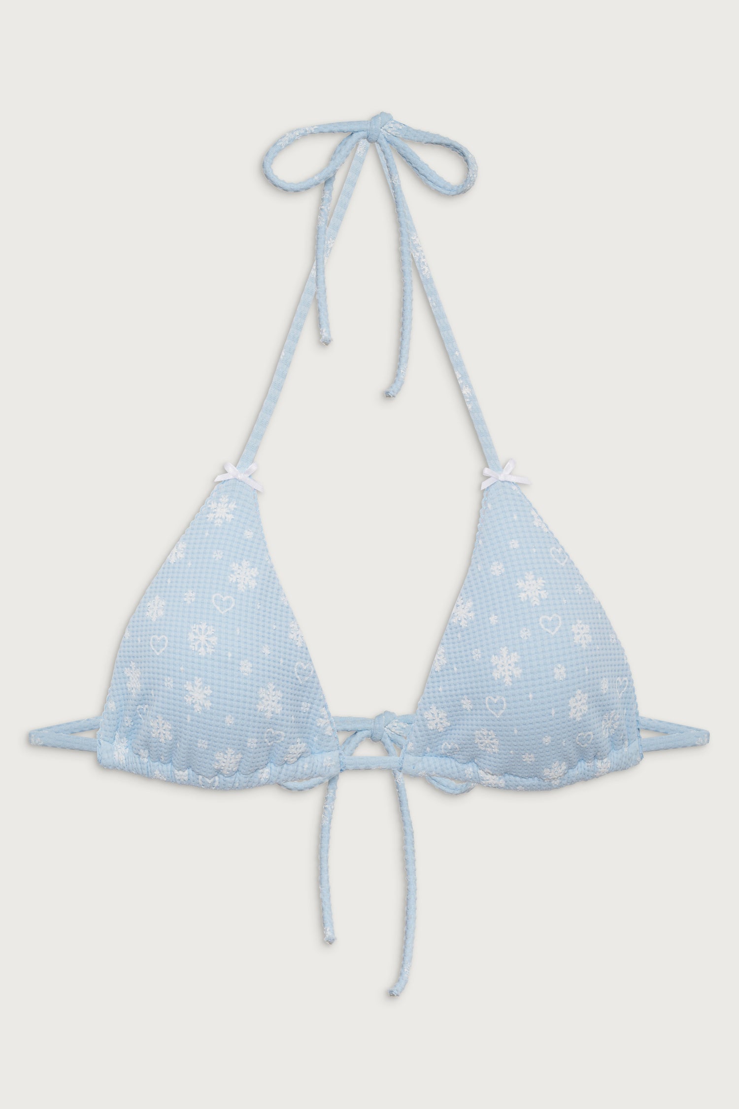 Tia Waffle Triangle Bikini Top  Flurries