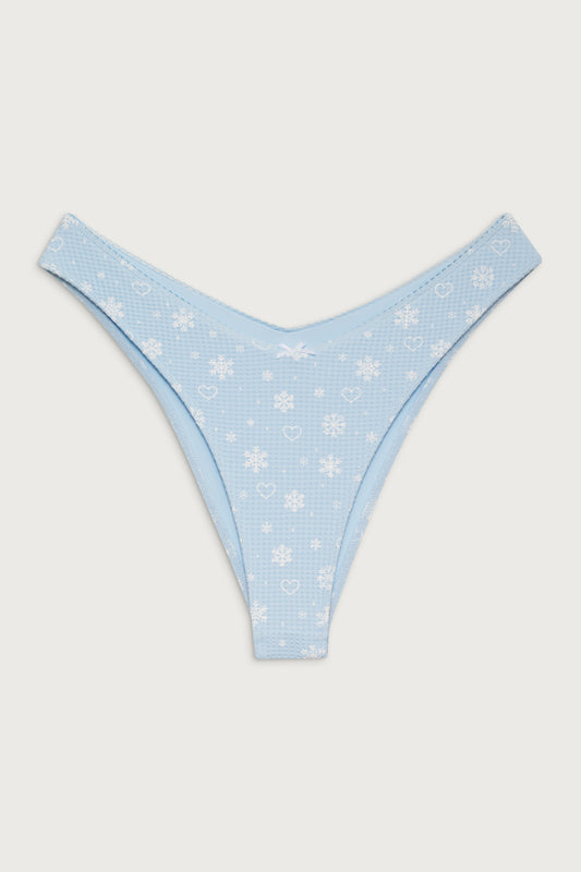 Product-Hover--Enzo Waffle Cheeky Bikini Bottom - Flurries