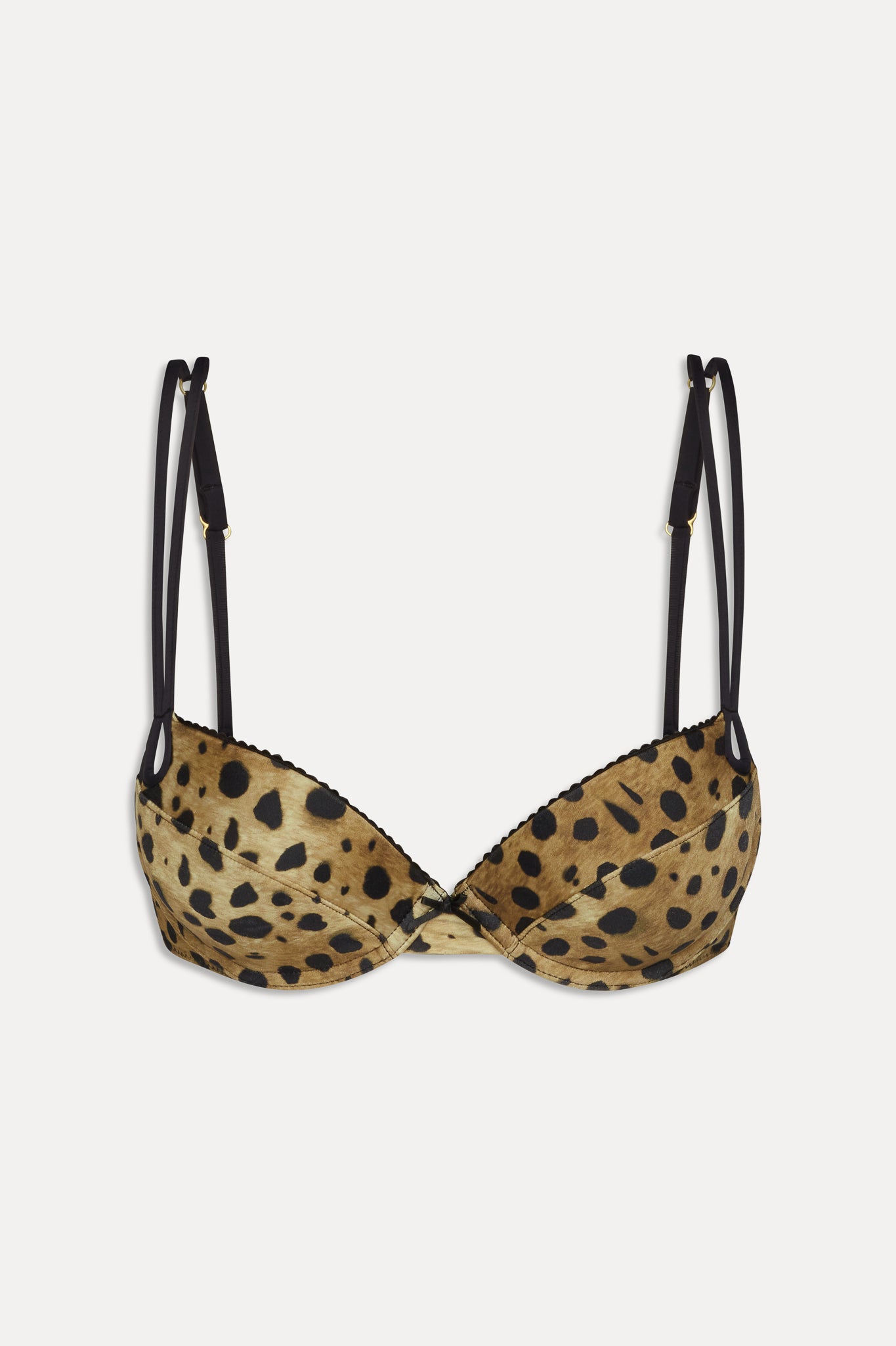 x Khy Allure Push Up Bikini Top  Lacey Leopard