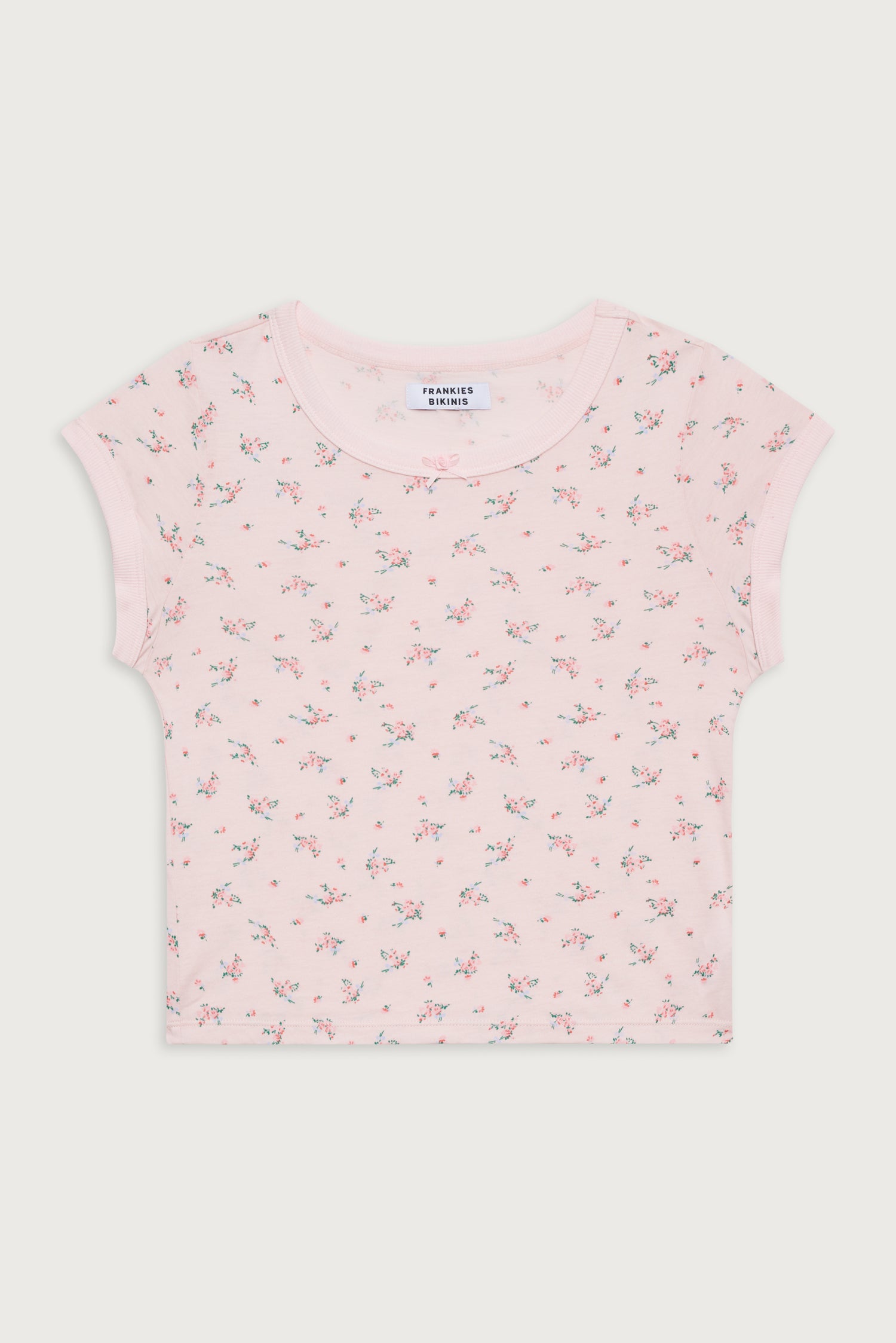 Archie Floral Cotton Tee  Baby Bouquet Pink