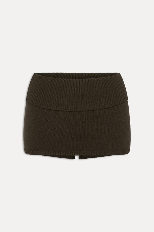 Briar Mini Skort - Chocolate Brown by Frankies Bikinis
