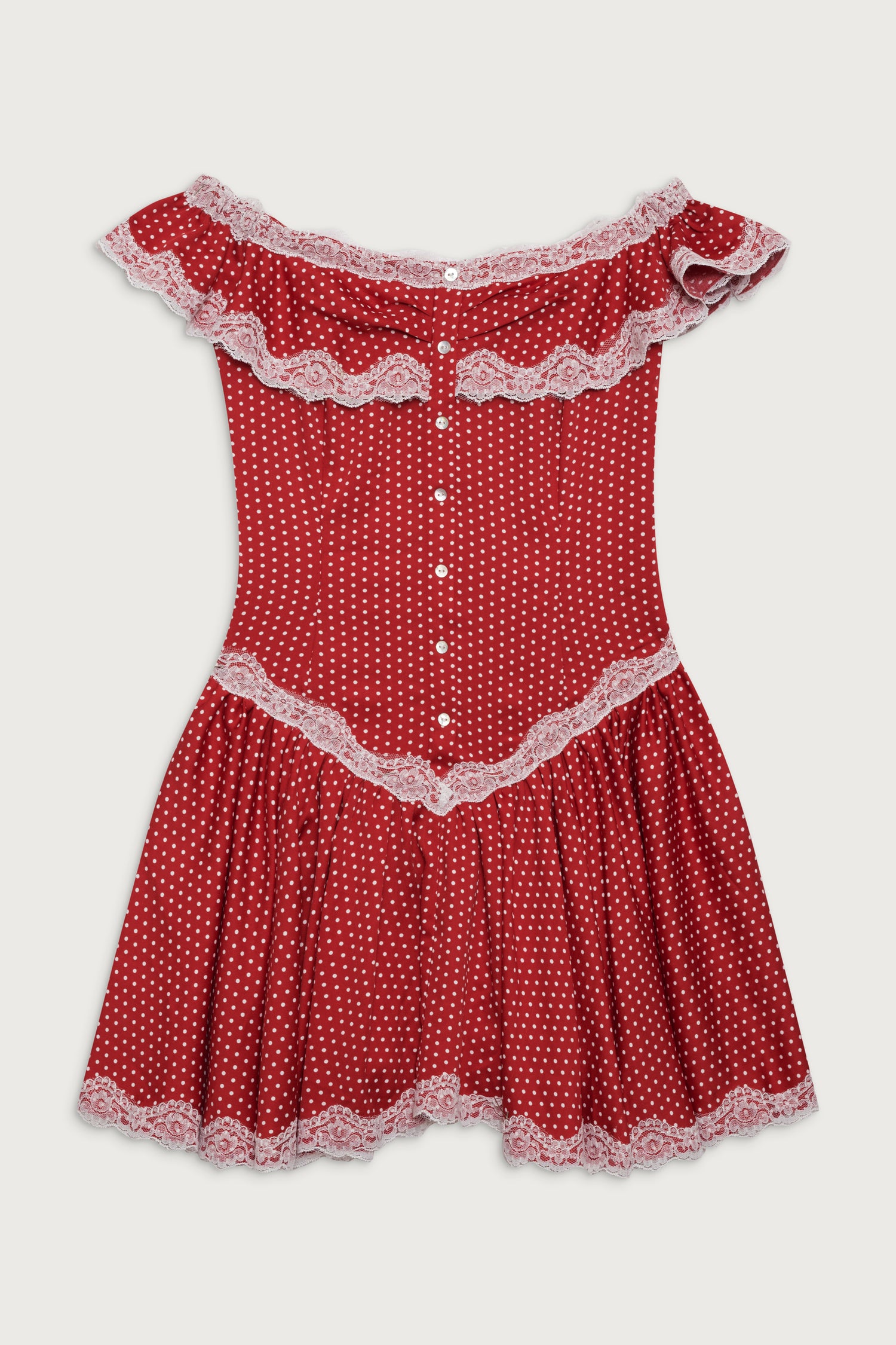 Charli Mini Dress - Scarlet Dot