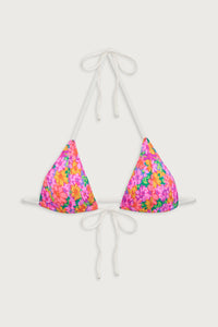 Coastal Micro Triangle Bikini Top - Daisy Pond