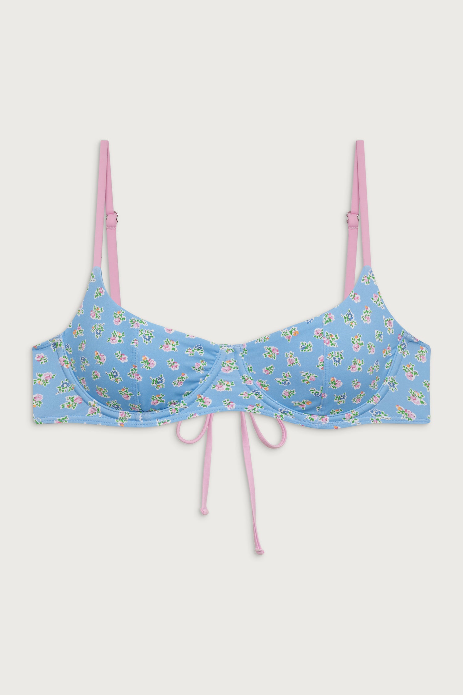Cola Underwire Balconette Bikini Top  Blue Hawaii