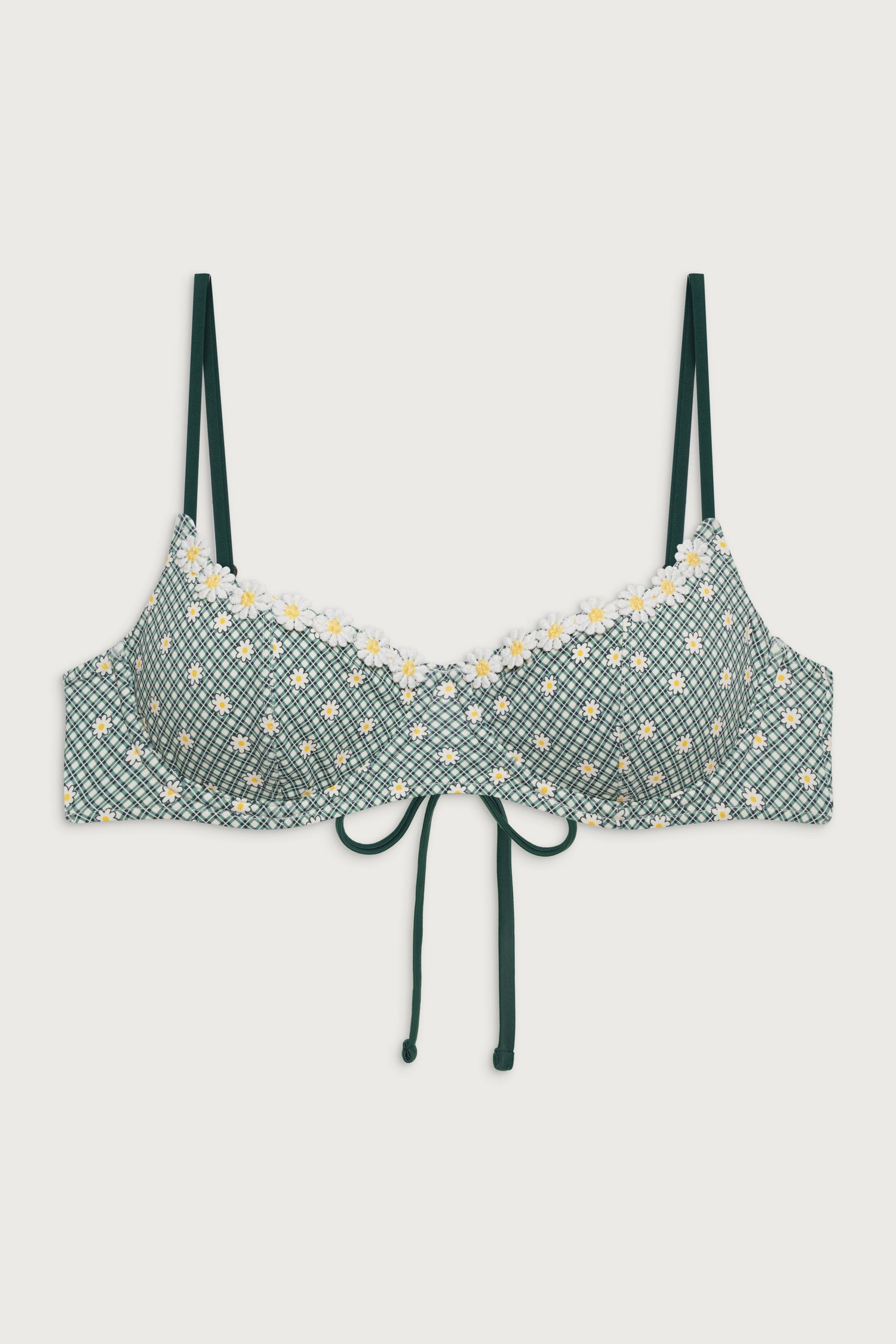 Cola Underwire Gingham Bikini Top  Orchard Picnic