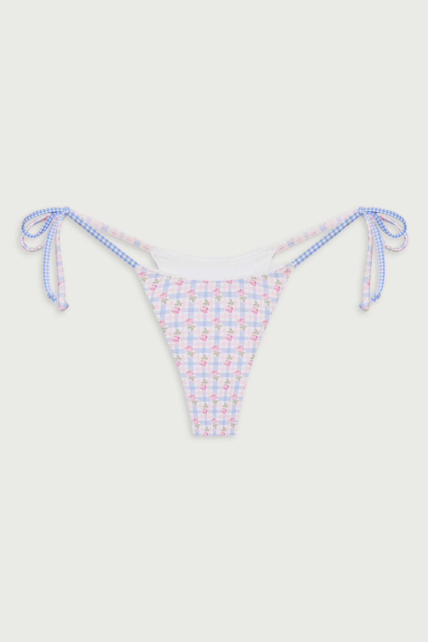 Divine Skimpy Floral Bikini Bottom  Rose Picnic Ruffle
