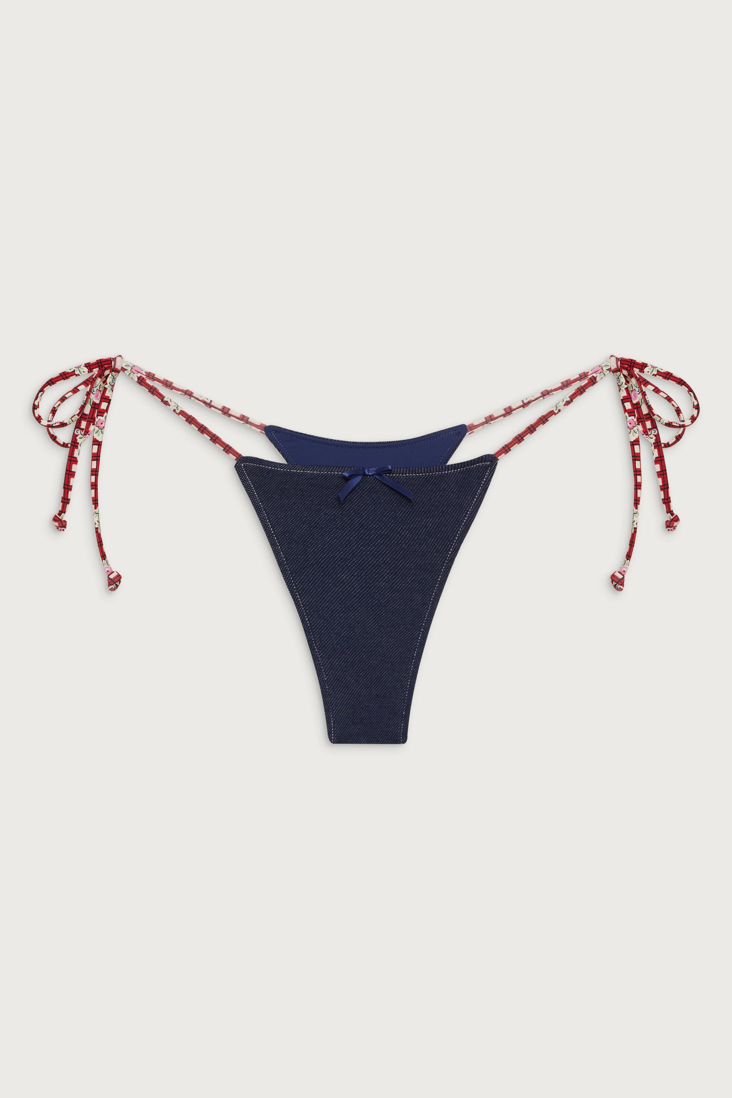 Divine Skimpy Bikini Bottom  Blue Denim