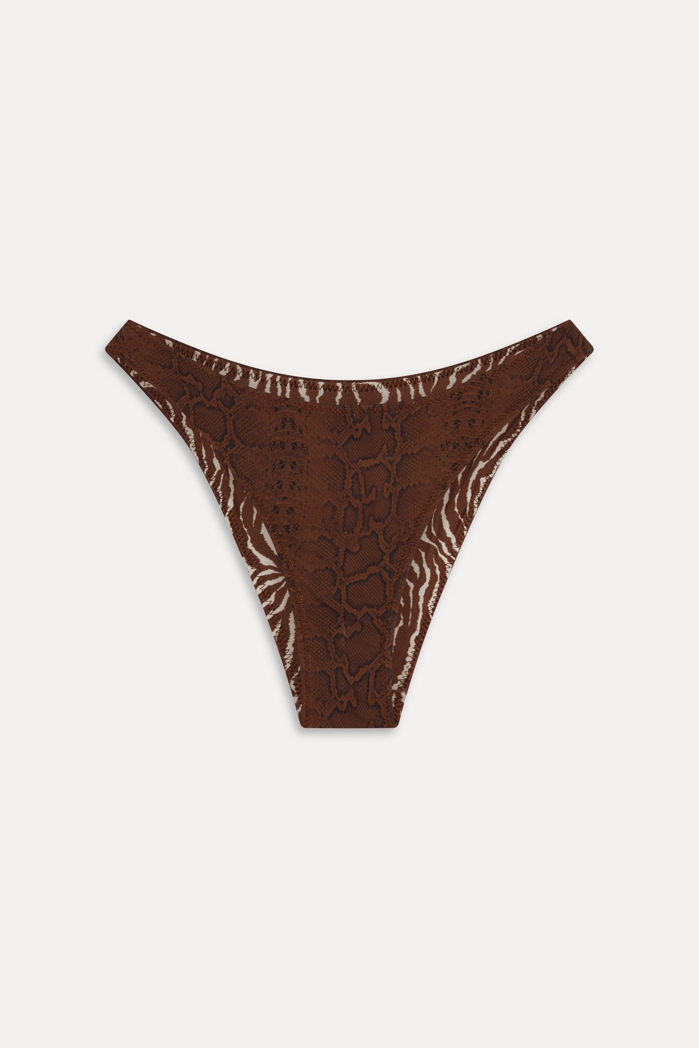 x Réalisation Par Dove Reversible Bikini Bottom  Python/Animal