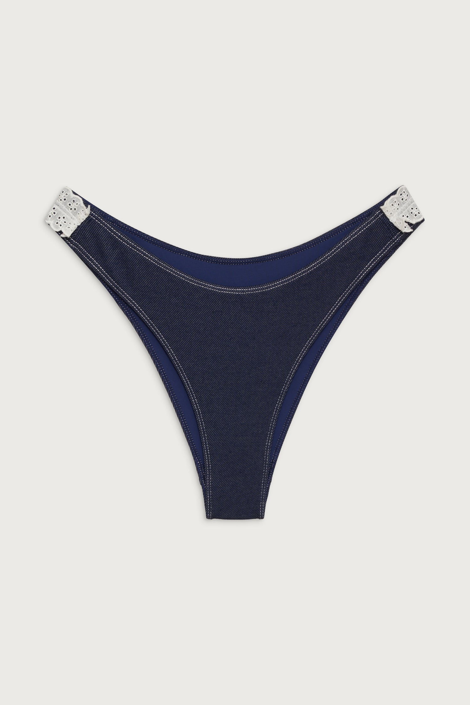 Dove Classic Bikini Bottom - Blue Denim