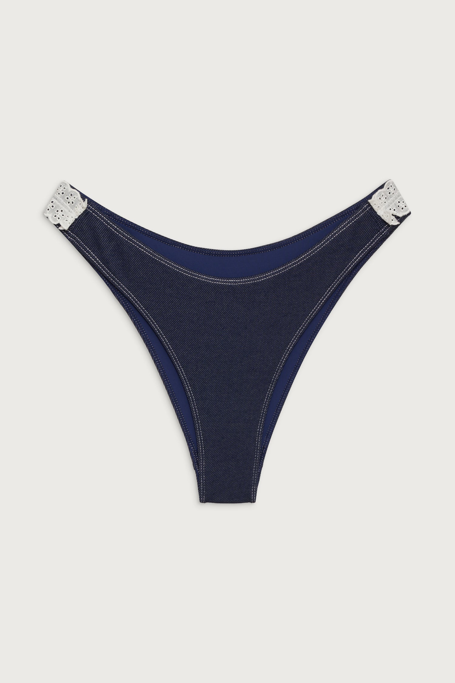 Dove Classic Bikini Bottom  Blue Denim