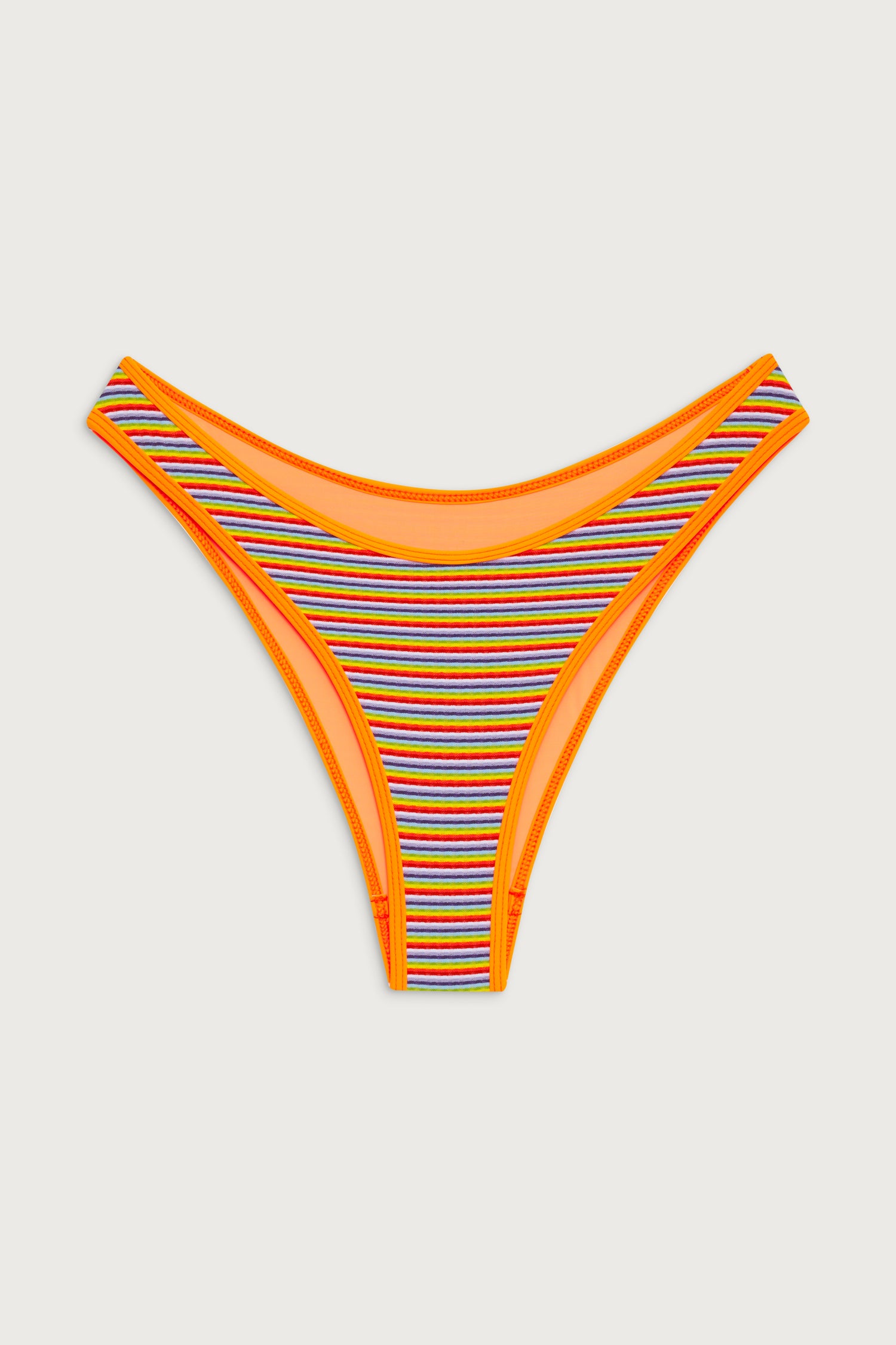 Dove Striped Classic Bikini Bottom  Hawaiian Sky