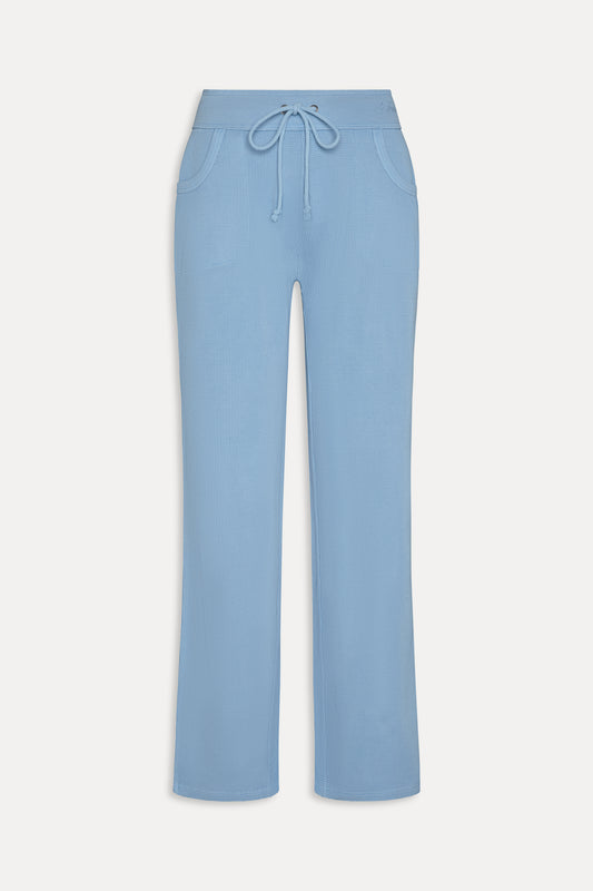 Emma Thermal Low Rise Pants - Lullaby Sky by Frankies Bikinis