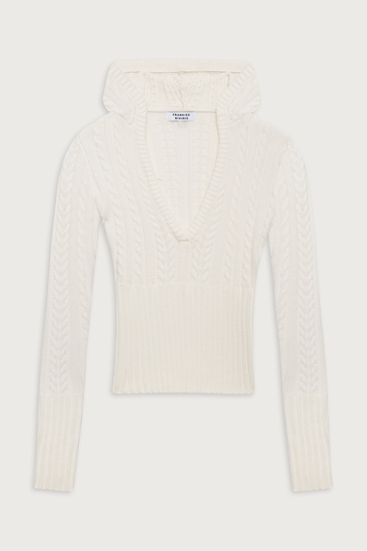 Evermore Cable Cloud Knit Sweater  Snow White