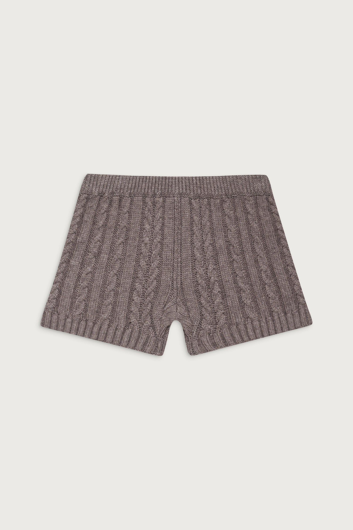 Evermore Cable Cloud Knit Micro Short - Dark Pearl