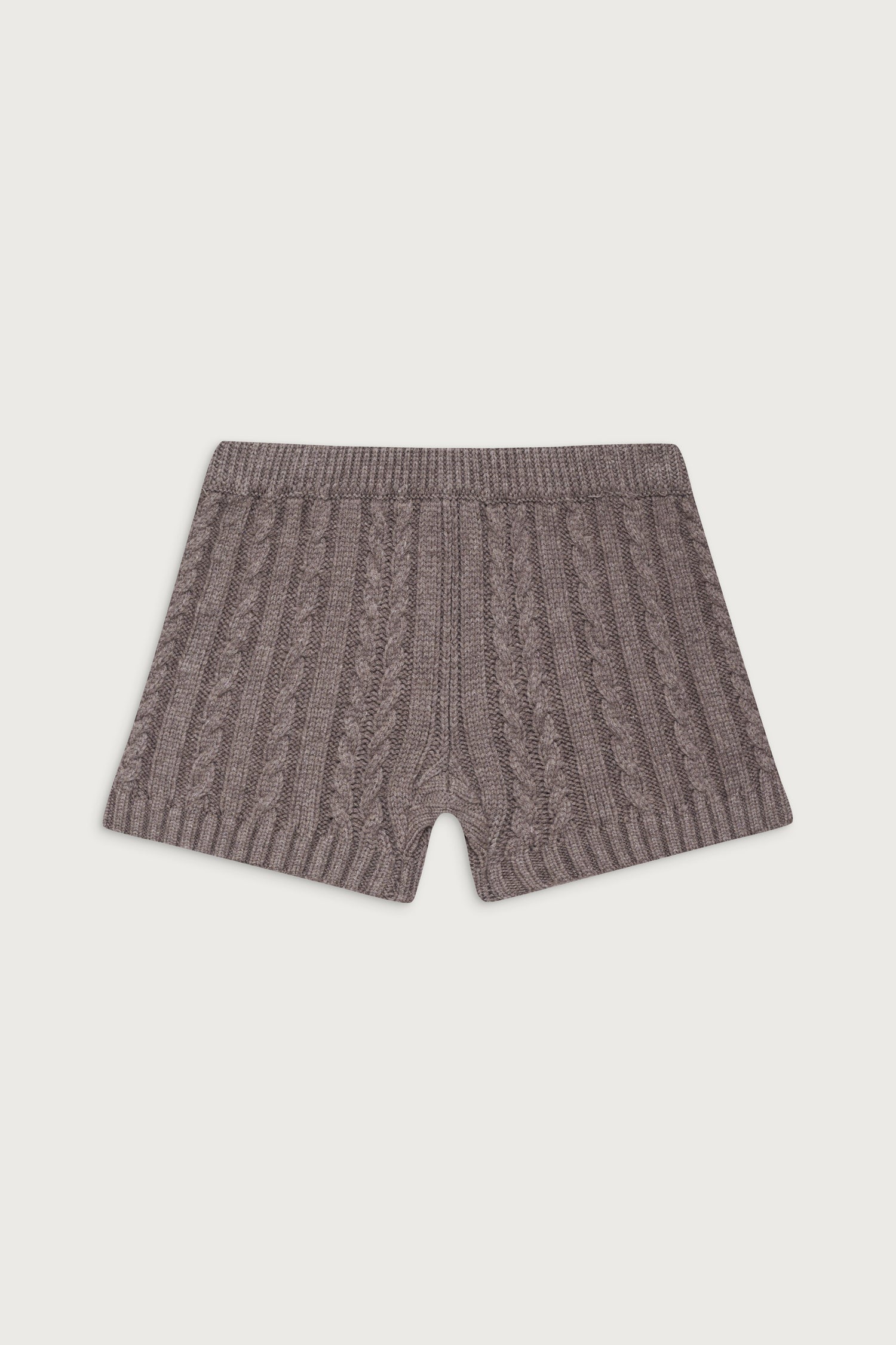 Evermore Cable Cloud Knit Micro Short  Dark Pearl