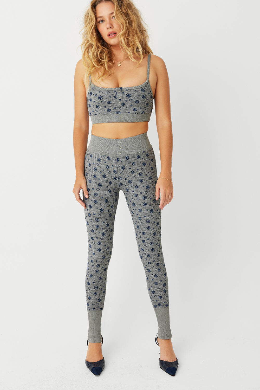 Noelle Waffle Legging  Apres Ski