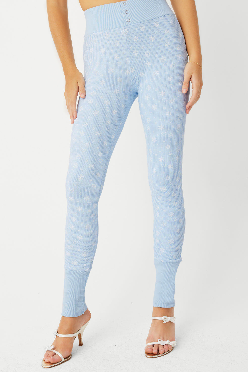 Noelle Waffle Legging - Flurries