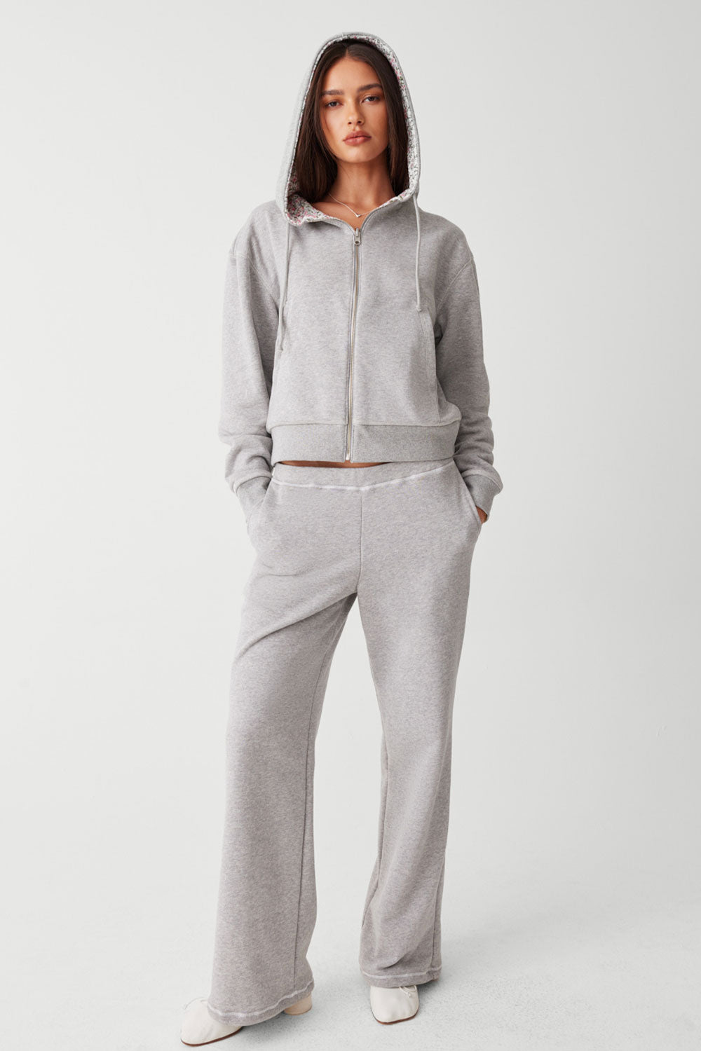 Avalon Sweat Pant  Heather Grey / Baby Blanket