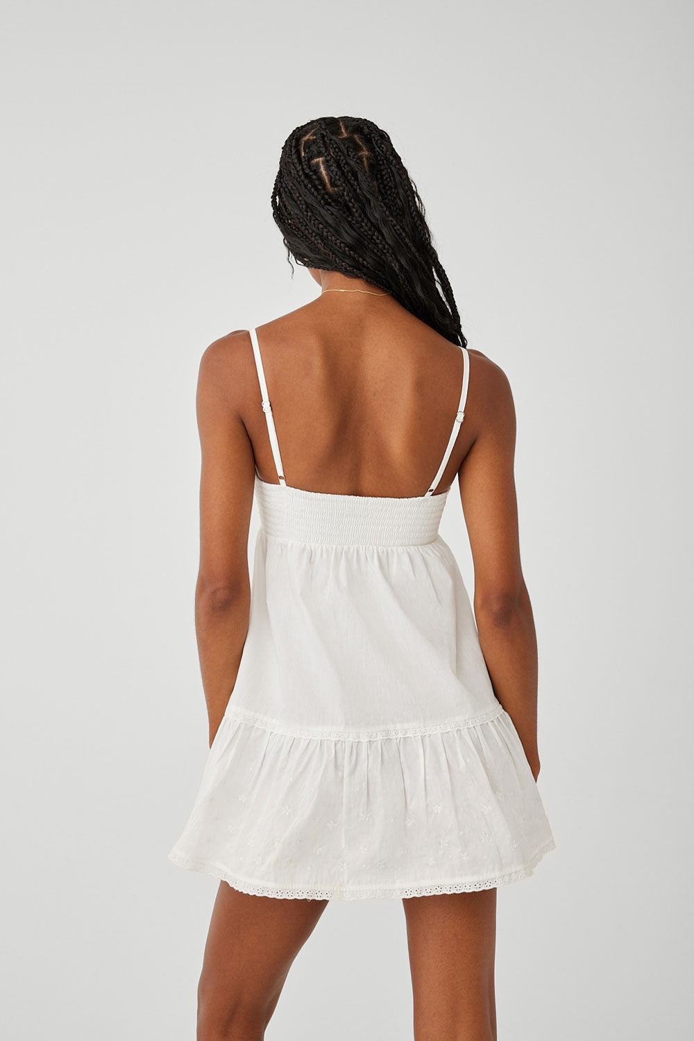 Baby Embroidered Mini Dress  White