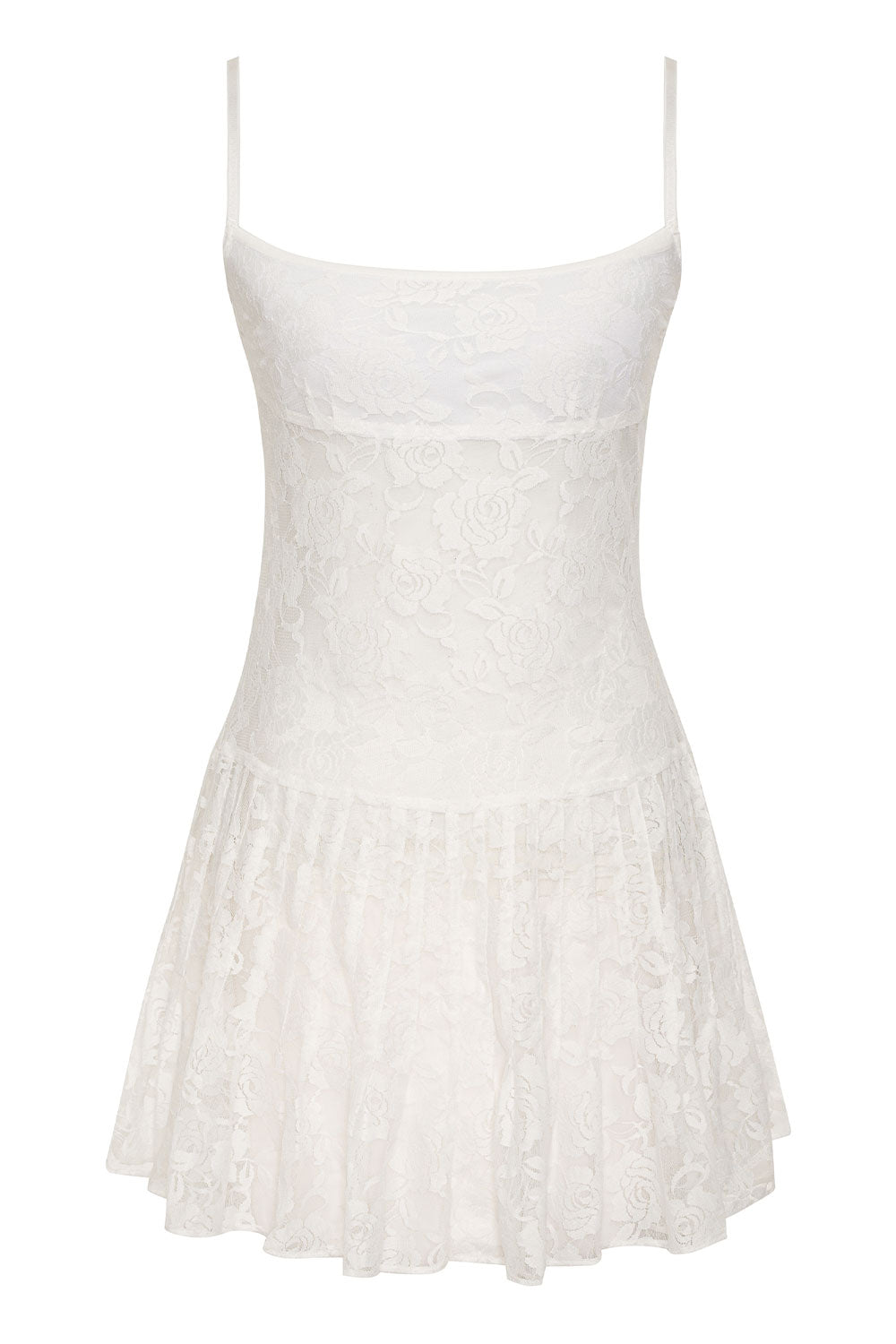 Carlotta Lace Mini Dress - White