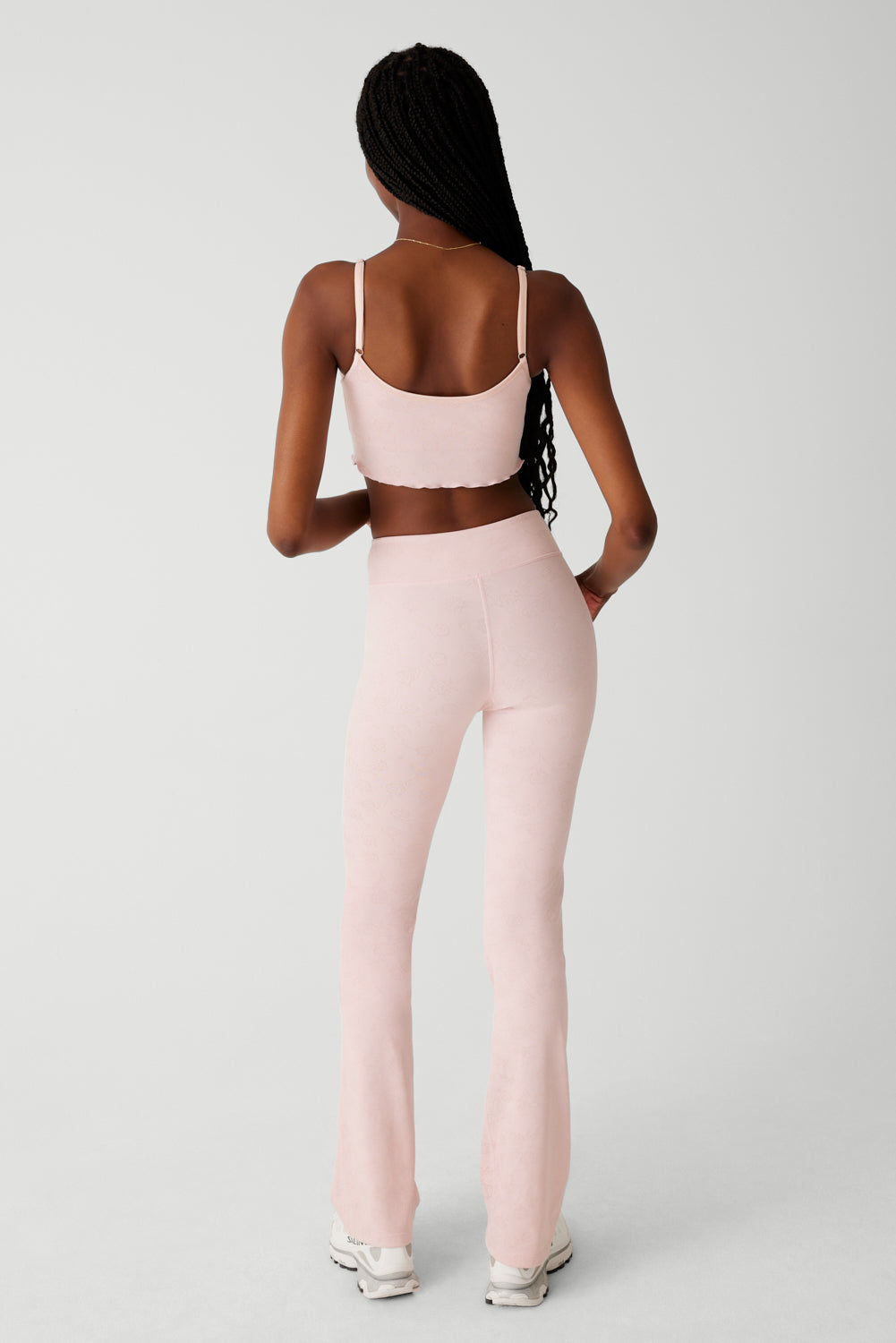 Clementine Low Waist Flare Legging  Pink Petals