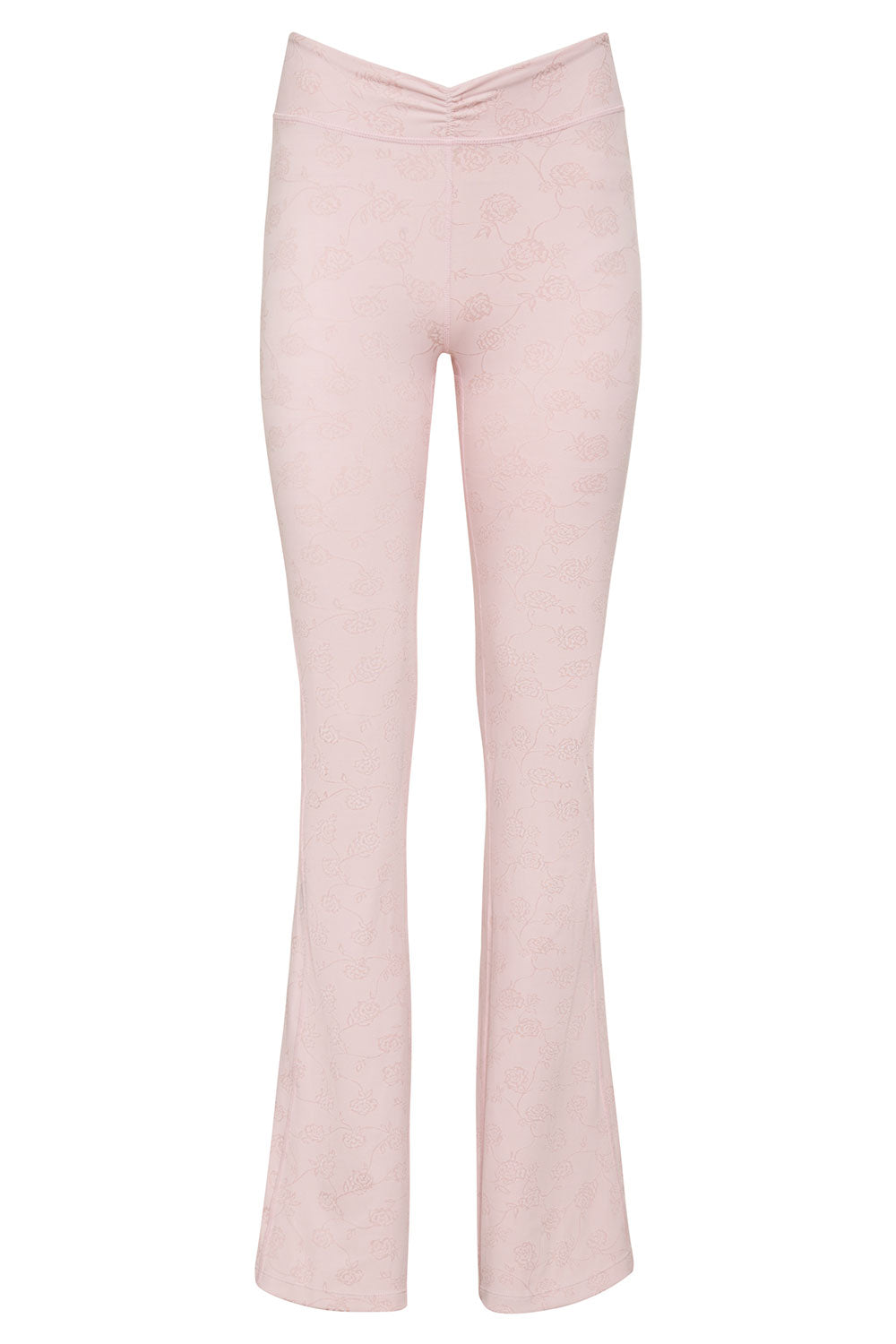 Clementine Low Waist Flare Legging  Pink Petals