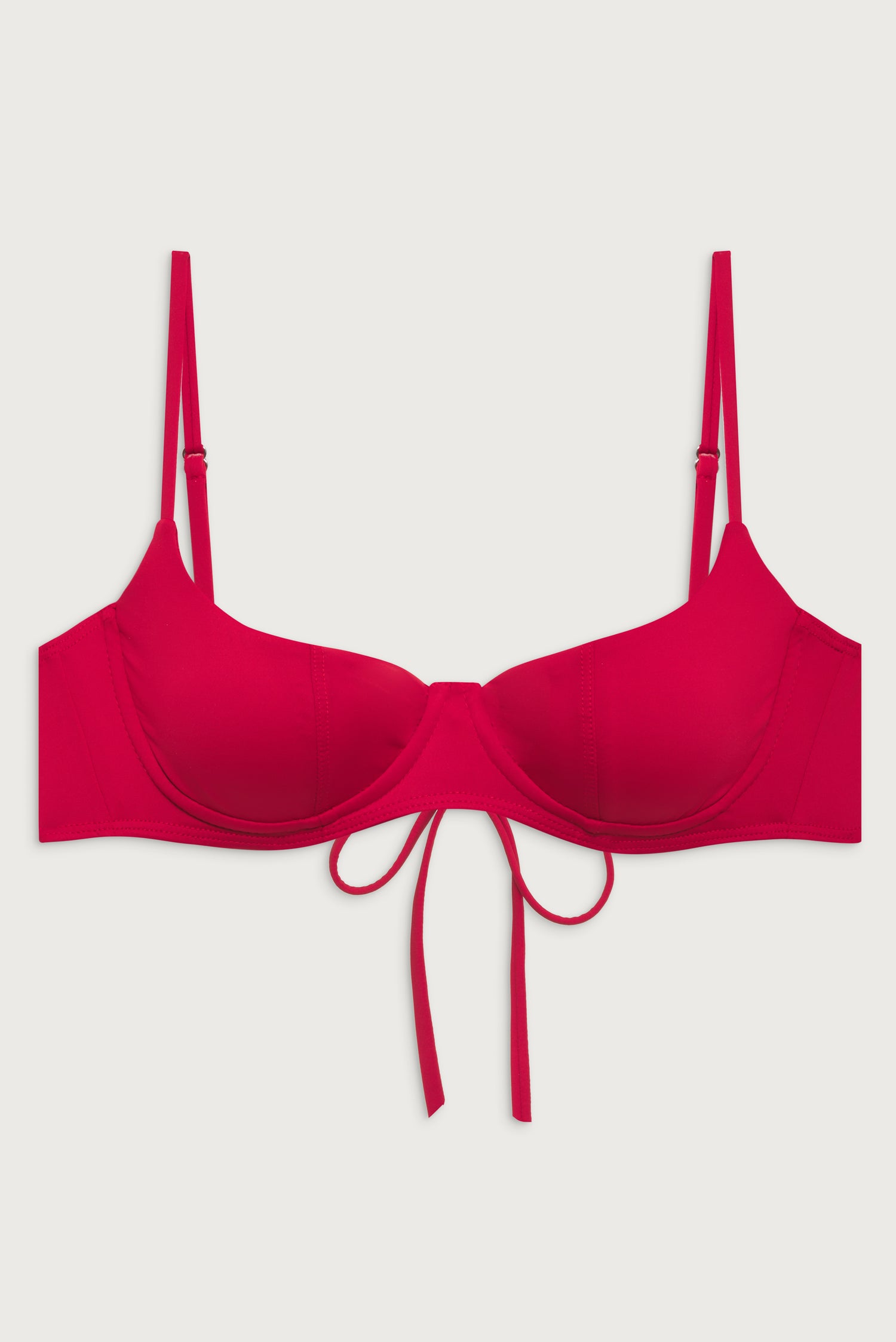Cola Underwire Bikini Top  True Red