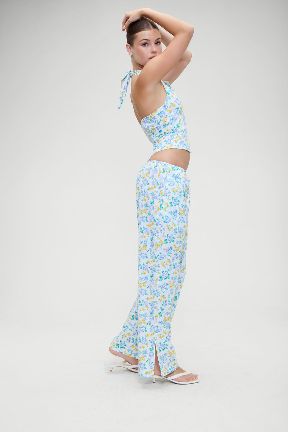 Cottage Halter Top  Coastal Floral