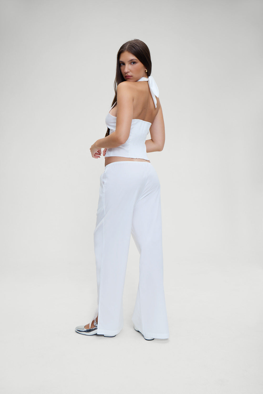 Cottage Halter  Top  White