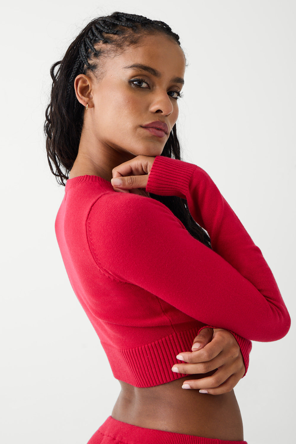 Danny Cloud Knit Cropped Cardigan  Burning Love