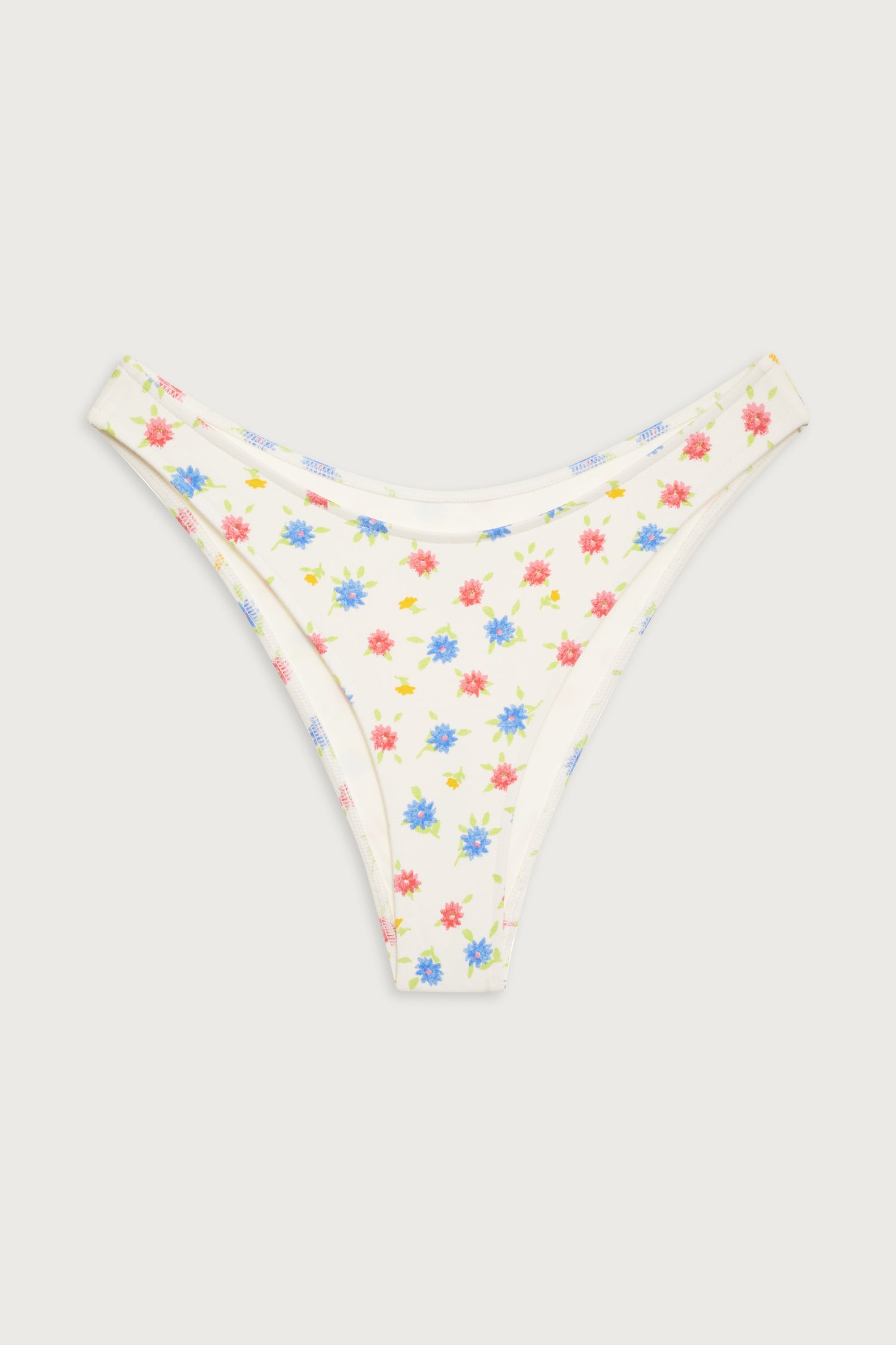 Dove Floral Classic Bikini Bottom  Water Blossom