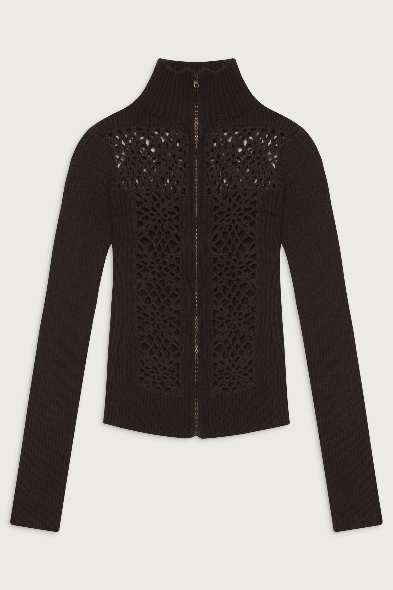 Heaven Ribbed Cloud Knit Sweater  Bourbon