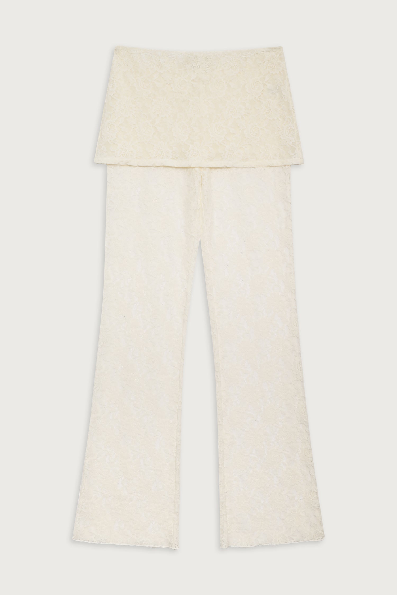 Mason Lace Flare Pant  Porcelain