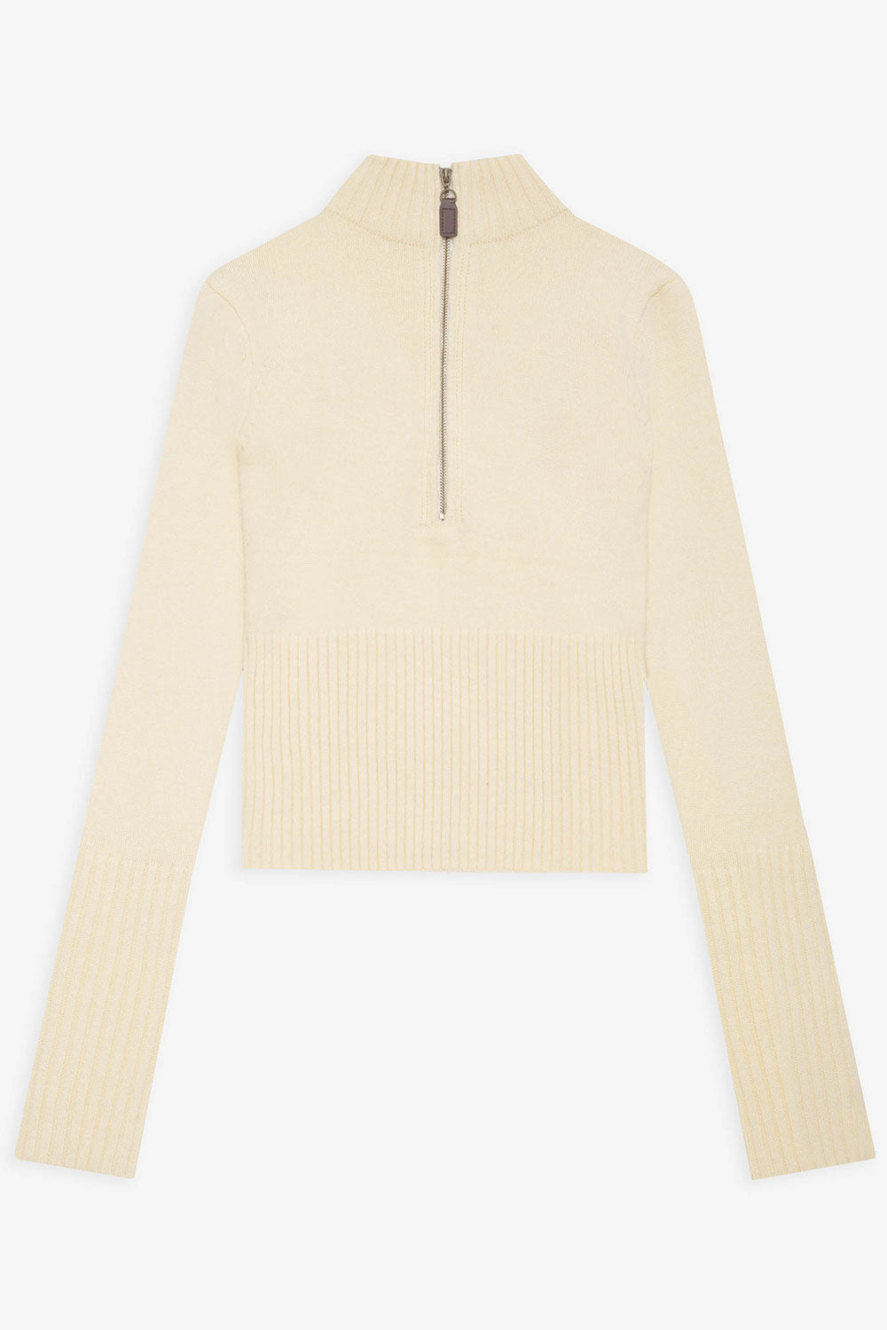 Maverick Cloud Knit Half Zip Sweater  French Vanilla