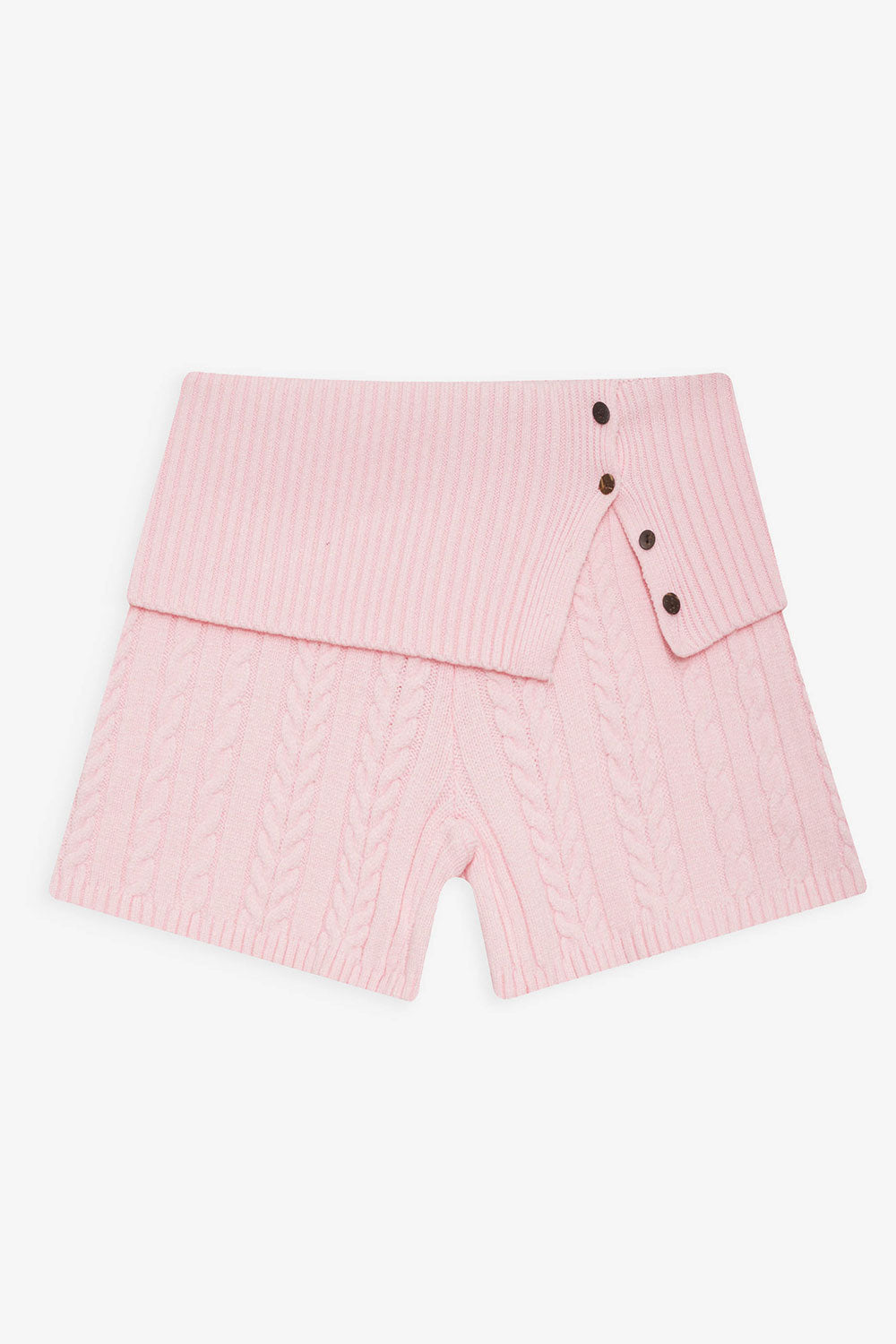 Nolan Cable Cloud Knit Mini Short  Rose Quartz