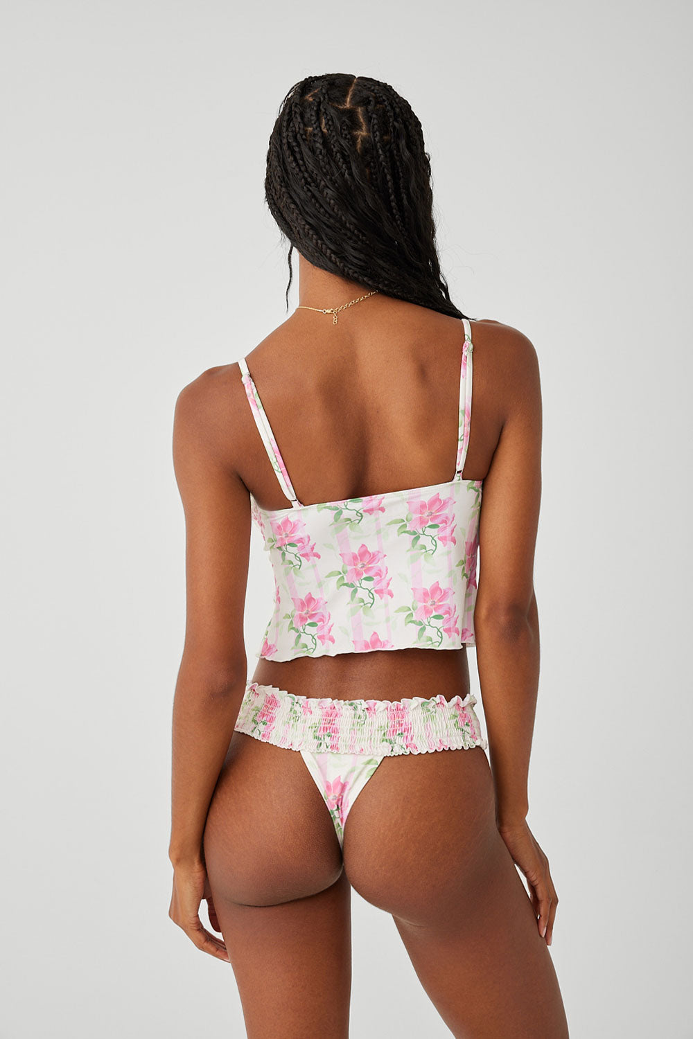 Penelope Floral Tankini Bikini Top  Tiger Lily